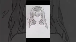 Drawing Anime girl hairstyle #drawing #animeart #art #drawinganime #anime #tutorial #draw #hair