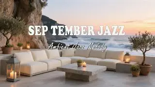 Jazz Music in a Rustic Seaside House  Gentle Jazz Melodies with Autumn SeaAmbience for Stress Relief