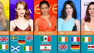Hollywood's Actresses and Their Diverse Ethnic Roots | Data Comparison | Hollywood Data Info