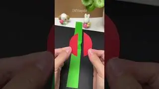 Make a ladybug with colorfull paper that can flap its wings, #shorts #shortvideo #ladybug