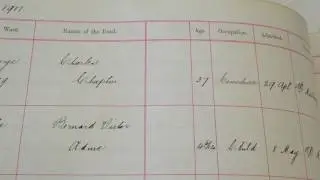 Example of a NHS record held at London Metropolitan Archives