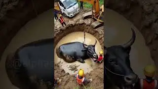 WAwO big bull save from mud #india #cute #cartoon #shortsyoutube #pakistan #shortvideo