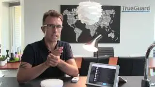 Se hvordan TrueGuard alarmen kan styre Phillips Hue p&aelig;rer