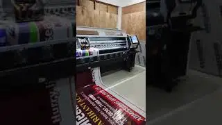 konica 512i flex printing machine, flex baneer printing machine