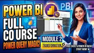 Power BI Full Course for Beginners | Module 2: Transformation in Power Query Editor