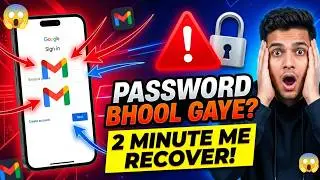 Sirf 5 Minutes Me Gmail Account Recover 😱 | Google Account Recovery Trick