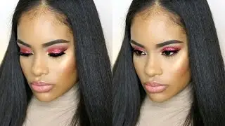Makeup Tutorial | Red Glitter Eyeshadow