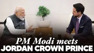 PM Modi meets HRH Crown Prince of Jordan in Amman