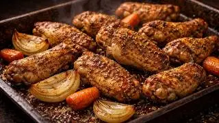 These Oven Baked Chicken Wings Are Shockingly Juicy !!