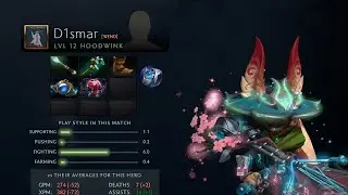 Dota 2 Replay 7.32D D1smar's Hoodwink DogChamp vs Ravens