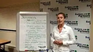Jessica Crew taking about SalesPartners Mastermind of Fort Wayne VIP Value