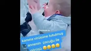 Мать, зараженная коронавирусом, видит с ребенком  #russia #uzbekistan #america #coronavirus