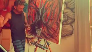 Airbrushing freehand