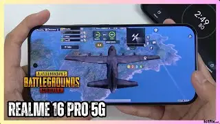 REALME 16 Pro 5G PUBG Mobile Gaming Test | Dimensity 7300 Max | 144Hz AMOLED