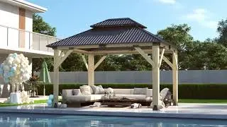 COVERONICS Cedar Wooden Gazebo Installation Video