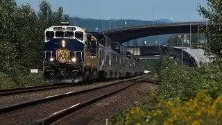 Rocky Rock! CNR Train Spotting HD: RMRX 8014 West, P609 at Port Kells BC: 3/5 2025/6/16