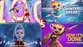 Winter Brainrot Showdown: Neon Idol vs Ice Skater vs Truth Queen vs Coffee Warrior | Viral AI Music