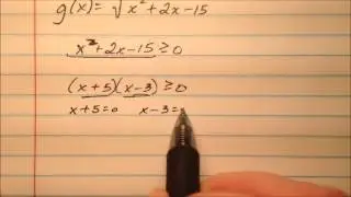 Finding the Domain of Radical and Rational Functions