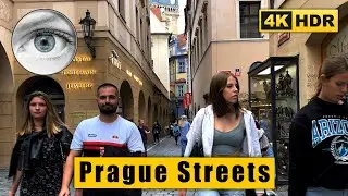 4k Prague Streets walk through Old Town Square 🇨🇿 Czech Republic HDR ASMR