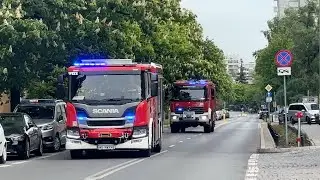 [TRĄBY] Alarmowy przejazd sekcji 250[W]25 i 22 z JRG APOŻ do zdarzenia