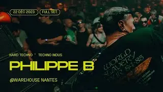 Philippe B at Warehouse, in Nantes, France for Nantes Rave Techno x Projet 44