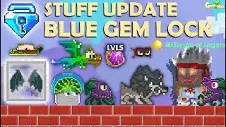 STUFF UPDATE + BLUE GEM LOCK + NEW WING + IOTM!! OMG!! | GrowTopia