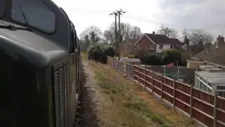 MID NORFOLK RAILWAY FULL TRIP D6836 37905 HOE TO NETWORK RED LIGHT 3  4 2016