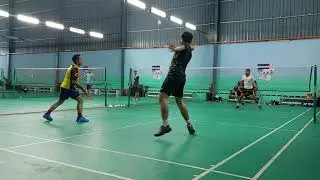 Badminton Double Sparring - Haziq Othman / Aiman Malek VS Irwan Zekry /  Tawfik Harris