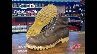 RedWing Iron Ranger 8085 Boot resole with Vibram 1149 Montagna Sole Honey color