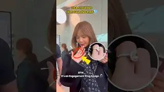 Lisa Showing Her Diamond Ring 💍 BTW&hellip; It&rsquo;s an Engagement Ring Design!!! #lisa #shorts #kpop