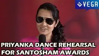 Priyanka Kothari Dance Rehearsal For Santosham Film Awards 2014