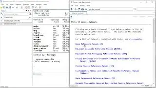 Example datasets included with Stata 19