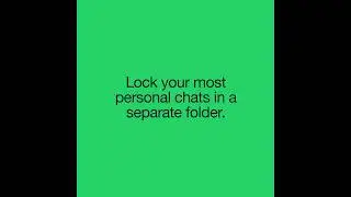 Password protect your chats with chat lock #whatsapp #chat #security #newfeaturesreels