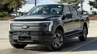 New 2025 Ford F-150 Lightning Flash in Agate Black Metallic (#A1111) | Barrie Ford