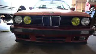 S52 E30 episode 4 | Yellow Tint Headlights |E82 Floor Mats | S52 Engine Cover |