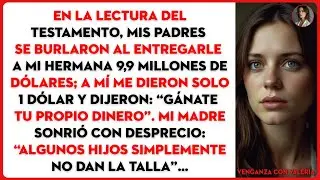 En la lectura del testamento, mis padres se burlaron al entregarle a mi hermana 9,9 millones...