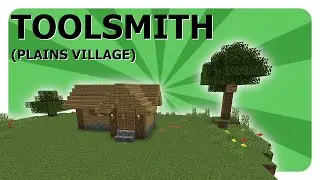 Plains Village Toolsmith House - Minecraft How to Build Tutorial (Blacksmith)