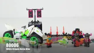 LEGO Monkie Kid 80006 - White Dragon Horse Bike - [Stop Motion Speed Build]