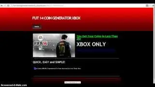 FIFA 14 COIN GENERATOR| XBOX ULTIMATE TEAM