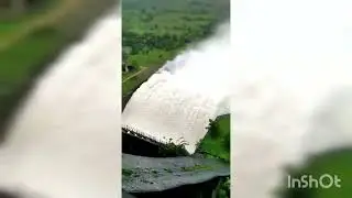 Bhatsa dam overflow. Heavy rain July 2023.