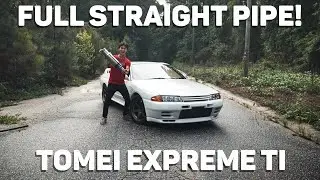 STRAIGHT Piping My DAD'S R32 Skyline GTR! || Tomei Expreme TI Exhaust
