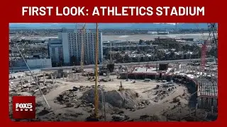 FIRST LOOK: Athletics&rsquo; stadium construction continues on the Las Vegas Strip