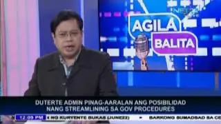 Duterte administration considers streamlining government procedures