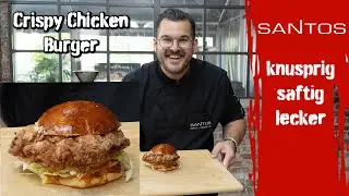 🔥 unversch&auml;mter saftiger Crispy Chicken Burger 🔥