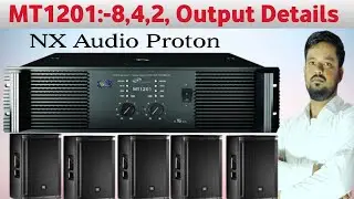 Nx Audio Proton MT1201 Details | Mt1201 8ohm 4ohm 2ohm details