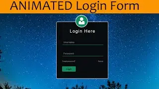 Animated Login Form with Source Code