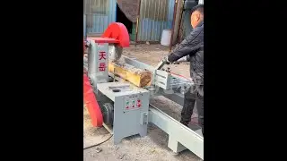 #Log Push Saw #Wood Panel Processing #Circular Saw #Wood Processing #Pallet Material
