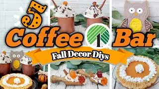 FALL COFFEE BAR DECOR DIYS FOR 2022 | 5 Diy Fall Decor Fake Treats & Drinks | Pumpkin Pie Diy