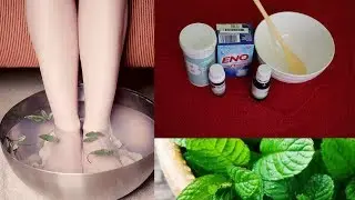 Home made Peppermint Tea Tree Invigorating Foot Soak For Massaging