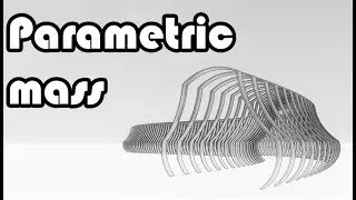 Learn Revit in 5 minutes: Parametric mass.Dynamo array path. Enscape render  #25